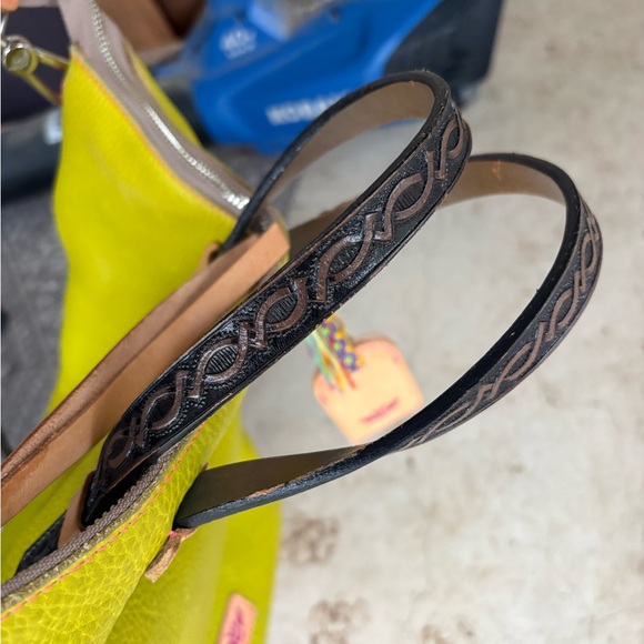 Consuela Vibrant Green Leather Backpack - Picture 3 of 8